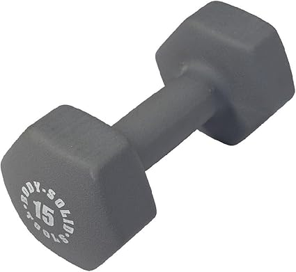 Body-Solid Tools Neoprene Dumbbell for Weight and Aerobic Training, Pilates  Physical Therapy, Hand Weights for Women, Free Weights Hex End Dumbbells