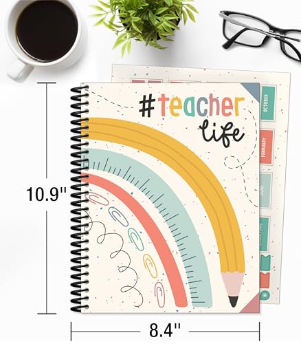 Carson Dellosa We Belong Teacher Planner 2025-2026, Undated 8" x 11" Lesson Plan Book with Stickers, Class Schedule, Weekly Calendar, Classroom Must Haves, Homeschool Essentials, Classroom Must Haves