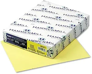 Hammermill - Fore MP Recycled Colored Paper, 20lb, 8-12 x 11, Canary, 500Ream - Sold As 1 Ream - Great for color-coding office documents or adding pizzazz to flyers and other promotions.