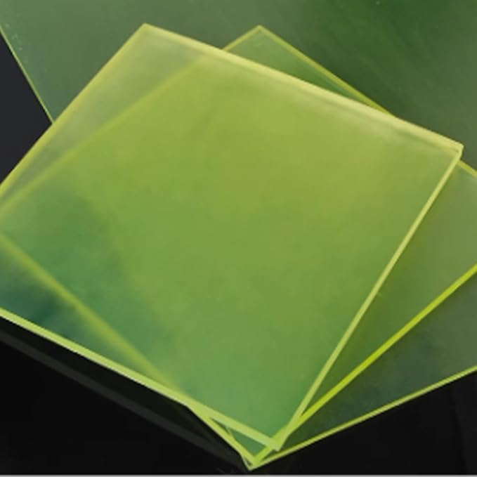 1 Pack 20"x20" Polyurethane Sheet, Thickness 1mm-30mm PU Plate Elastic Rubber Board Oil Wear Resistant Shock Absorbing Pad Damping Plate for Industry (Size : 500  500  2mm)