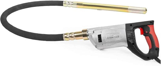 XtremepowerUS 2200W Portable Hand Held Concrete Vibrator Electric 5" ft Long Shaft Construction Mixer Cement