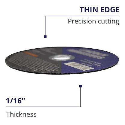 30 Pc 6" x 1/16" x 7/8" Cut-Off Wheels Lincoln Abrasives Metal & Stainless Steel