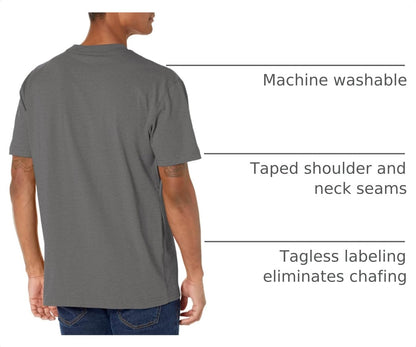 Dickies Men's Short Sleeve Heavyweight Heathered Pocket Tee.