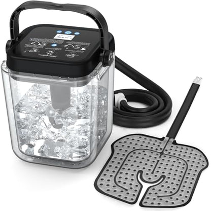 Rechargeable Ice Therapy Machine for Knee After Surgery - 6.2L Programmable Cold Therapy Machine for Knee Replacement Recovery Post Surgery, Leak-Proof Design & 4.5H Batter