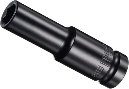 Deep Impact Socket, 12" Drive 11mm Socket, CR-V Steel Rounded Corner Design 6-Point Deep Impact Socket - (Applications: for Screw Installation and Removal)