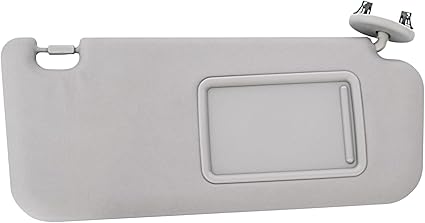 Gray Right Passenger Side Sun Visor with Vanity Light Compatible with Toyota RAV4 2006 2007 2008 2009 2010 2011 2012 2013 Replaces 74310-42451-B2