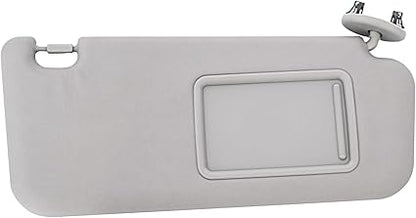 Gray Right Passenger Side Sun Visor with Vanity Light Compatible with Toyota RAV4 2006 2007 2008 2009 2010 2011 2012 2013 Replaces 74310-42451-B2