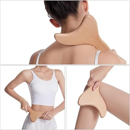 Wooden Massager Wood Therapy Massage Tools for Body Shaping, Fascia, Cellulite, Muscle  Abdomen, Body Therapy Massager, Muscle Belly Relief Tool (F)