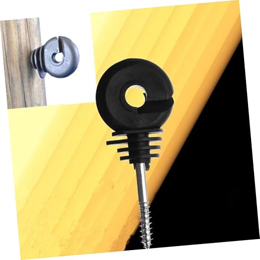 CHILDWEET Insulators for Electronic Fence 15pcs Post Insulators Material Fastening Wall Ring