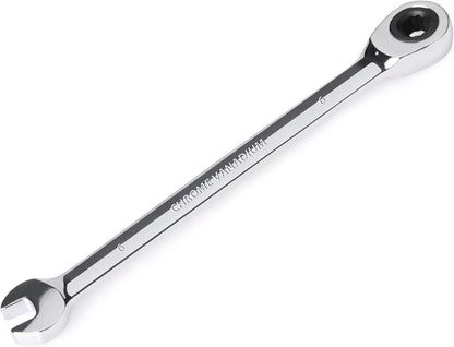Egofine 6mm Ratcheting Combination Wrench Metric, Industrial Grade Gear Spanner with 12-Point Design, 72-Tooth Ratchet, Chrome Vanadium Steel