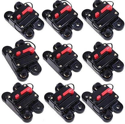 Circuit Breaker 80amp 50A-300A with Manual Reset Home Solar System Fuse Holder for Car Audio and Amps Protection 12V-48V DC Reset Fuse Inverter Replace Fuses