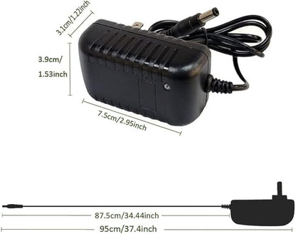 DC 12V 1.5A 1500mA Power Supply Adapter 100-240V AC to DC 12Volt Transformers Switching Power Supply 5.5mm x 2.52.1mm DC Plug for 12V led Strip Light CCTV Camera,12 Volt 1.5Amp ACDC Adapter