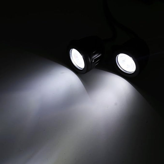 VGEBY 1 Pair Motorcycle High Power 10W LED Work Light Off-Road Round Driving Fog Lamp Spot Light Automotive Exterior Lighting Supplies