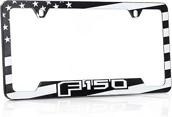 Ford F-150 American Flag Patriotic UV Printed Metal License Plate Frame
