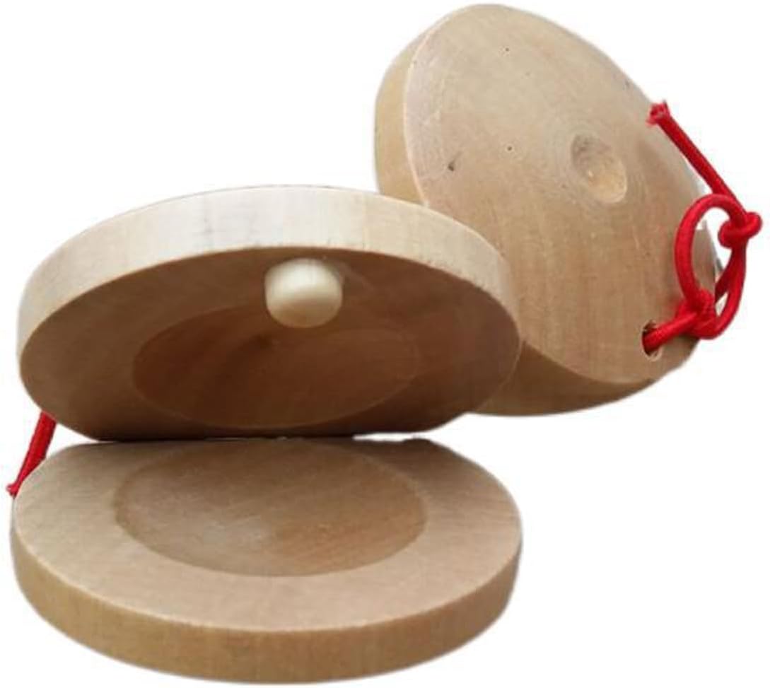 Wooden Castanets for Adults - Musical Instrument (2pcs)
