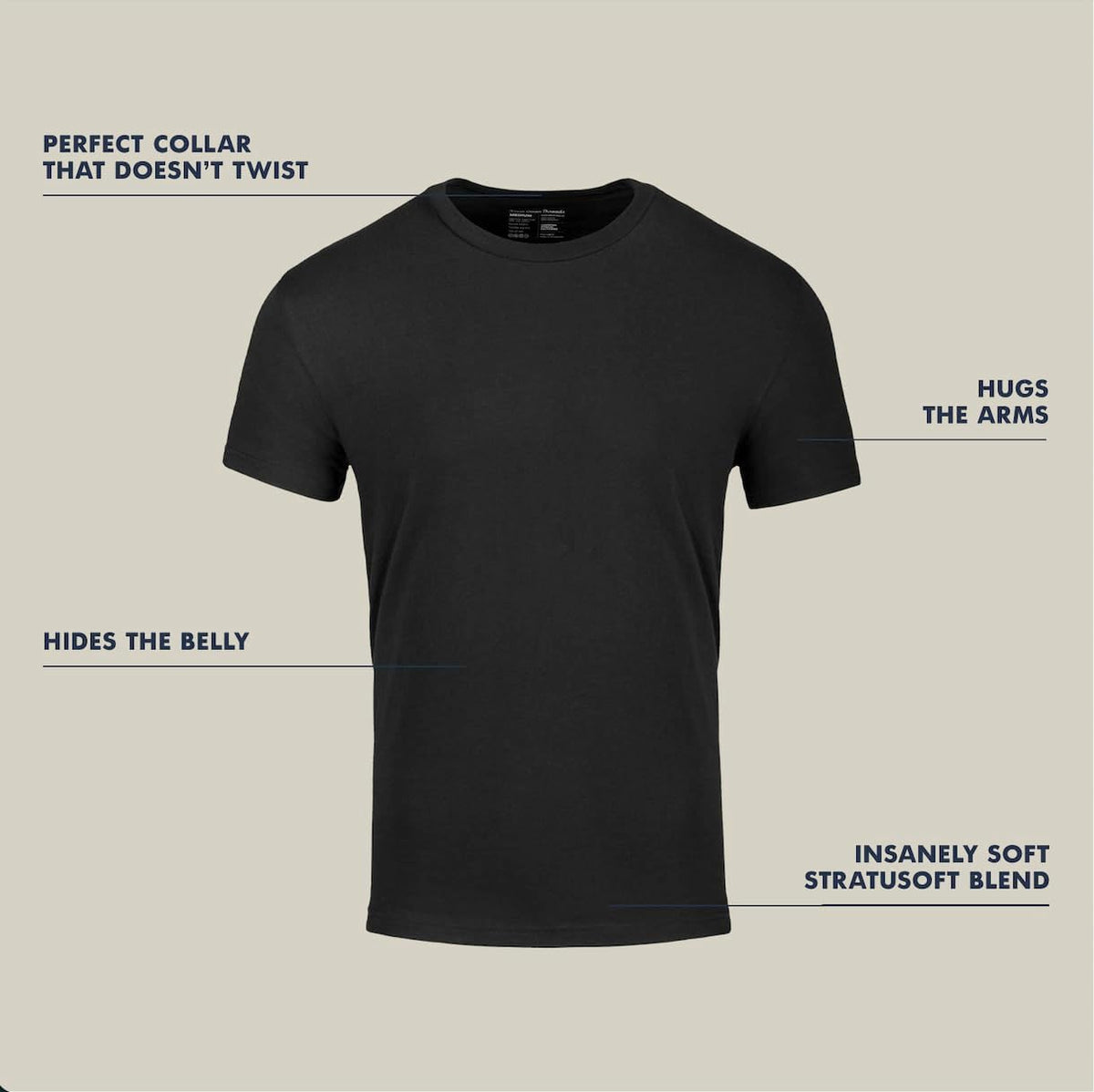 Men's Crew Neck T-Shirts Ц Short Sleeve, Fitted Style, Soft Cotton-Poly Blend, Tag-Free Comfort