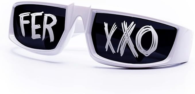 Ferxxxo Glasses, Gafas del ferxxxo, Feliz cumpleanos ferxxxo, Ferxxxo Merch, Sports Sunglasses (White)