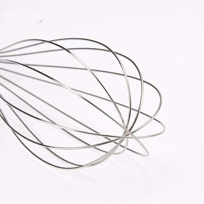 Silicone Whisk, 1 Pack Colorful Mini Silicone Stainless Steel Whisks for Cooking, Kitchen Egg Beater for Blending Stirring Baking Beating 10 INCH