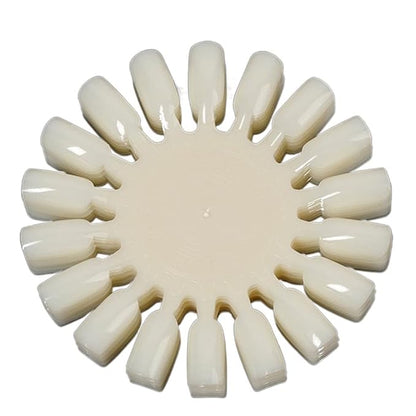 HomeSoGood 10Pcs Acrylic Nail Tips False Fake Nail Tips,Swatches Wheels Nail Art Color Polish Display Wheel for Manicure
