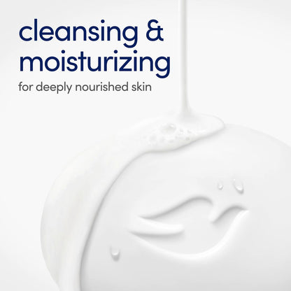 Dove Beauty Bar Soap Original 8 Count for Soft, Smooth Skin, with 1/4 Moisturizing Cream 3.75 oz (Open Box)