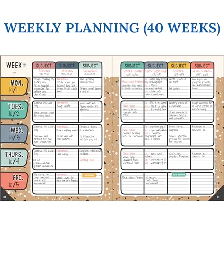 Carson Dellosa We Belong Teacher Planner 2025-2026, Undated 8" x 11" Lesson Plan Book with Stickers, Class Schedule, Weekly Calendar, Classroom Must Haves, Homeschool Essentials, Classroom Must Haves