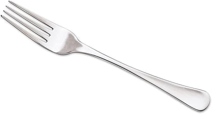ARCOS Series Madrid-Table Fork-monoblock of one Piece Stainless Steel 1810 and 190 mm. 7.5 Inches. Silver Color