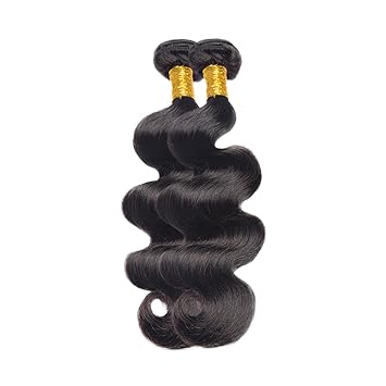 Bundles Human Hair 16 18 Inch Human Hair Bundles Body Wave 10A Unprocessed Brazilian Virgin Hair 2 Bundles Body Wave Bundles Human Hair Extensions 1B Natural Color