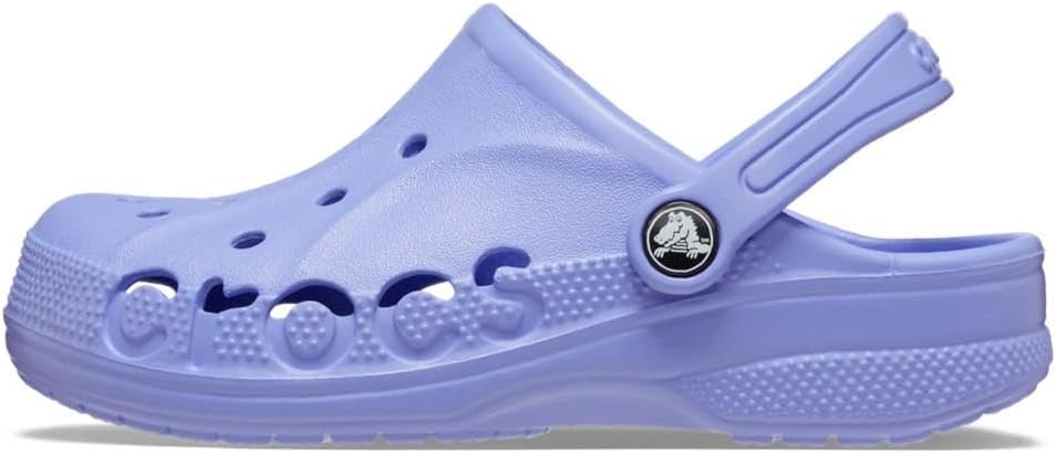 2-3 years old Crocs Kids' Classic Glitter Clog, Purple Digital.