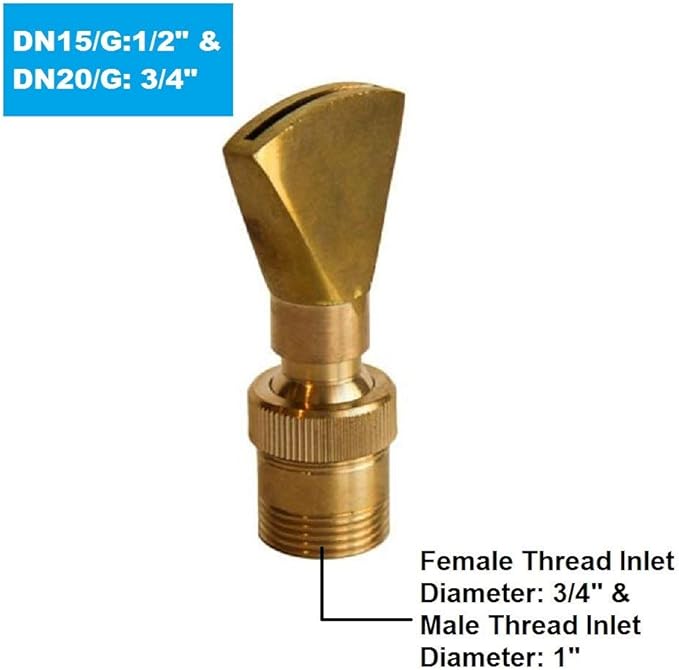 Fan Shaped Fountain Nozzle Sprinkler Spray Head for Pond 34"
