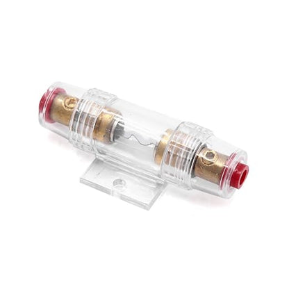 Qtqgoitem Plastic Shell Inline Metal Plating Inline AGU Fuse Holder Fuseholder 60a (Model: ef7 090 106 87c fe9)