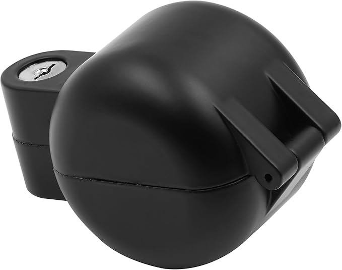 Prime-Line S 41888 Knob, Lock-Out Keyed Device, Diecast Metal, Matte Black Finish (Single Pack)