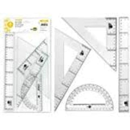 STAEDTLER Transparent 4 Piece Geometry Set