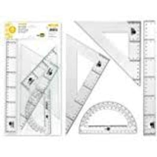STAEDTLER Transparent 4 Piece Geometry Set