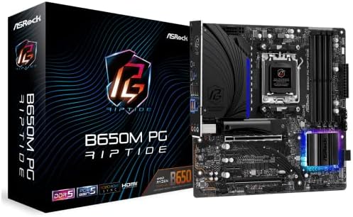 ASRock B650M PG Riptide AMD Ryzen 7000 Series Processors Motherboard