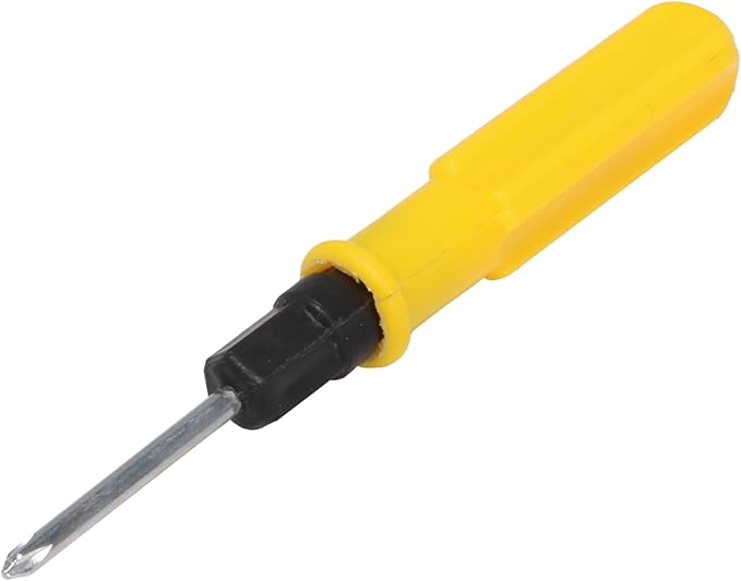 Yibuy Plastic Metal Double-head Detachable Yellow Handle Dual-purpose Screwdriver