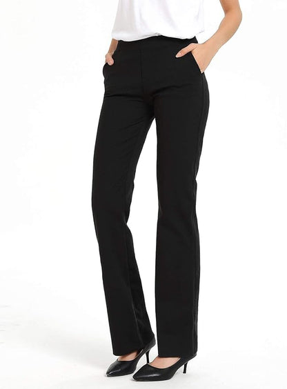 Safort Women 28" 30" 32" 34" Inseam Regular Tall Bootcut Yoga Dress Pants for Business