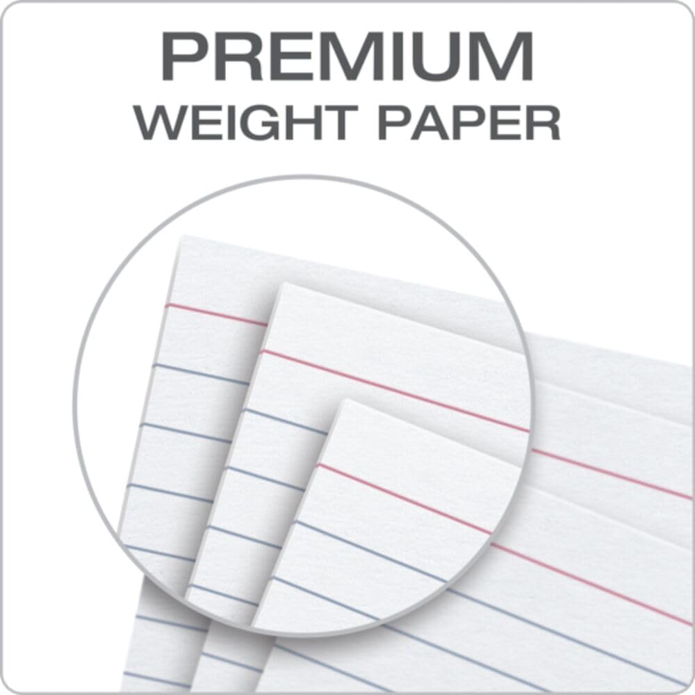 Oxford Ruled Index Cards, 5" x 8", White, 100/Pack (51)