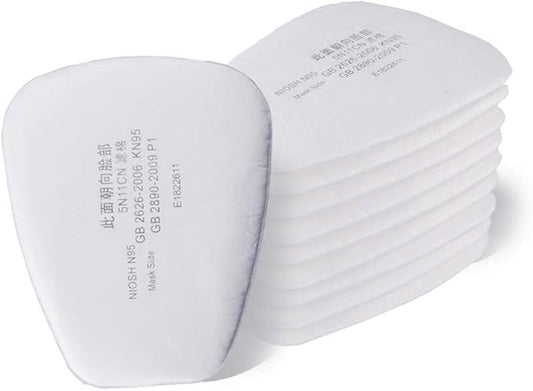 Respirator Filter Replacement Dustproof Filter Cotton Compatible with 620075026800 Respirators (10 PCS)