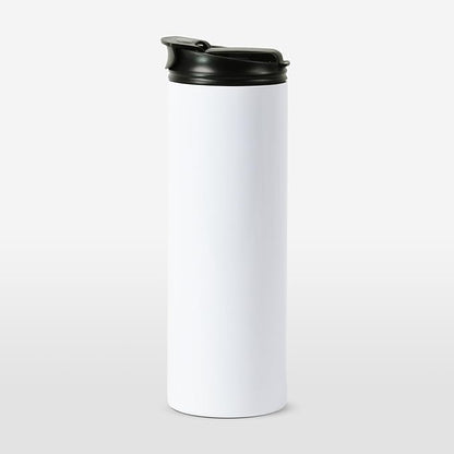 20oz Sublimation Tumbler with Dual-Opening Lid  DIY Stainless Steel Insulated Cup for Heat Transfer Vinyl, Sublimation, and Custom Drinkware  Smooth Surface for Vibrant Designs (White)