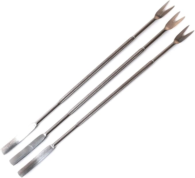 3Pcs. Silver Stainless Steel Seafood Forks Lobster Forks Spikes Kitchen Needle Gadget Seafood Tools Kitchen Tools Kitchen Gadget Walnut Needle Tools