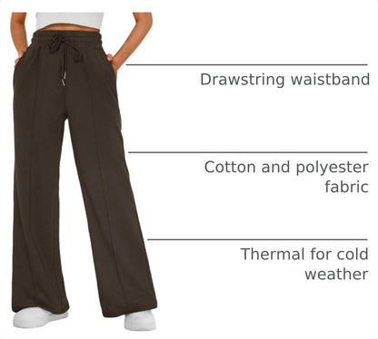 AUTOMET Womens Wide Leg Sweatpants Baggy Lounge Travel Pants Fall Fashion Outfits 2026 Winter Clothes Joggers