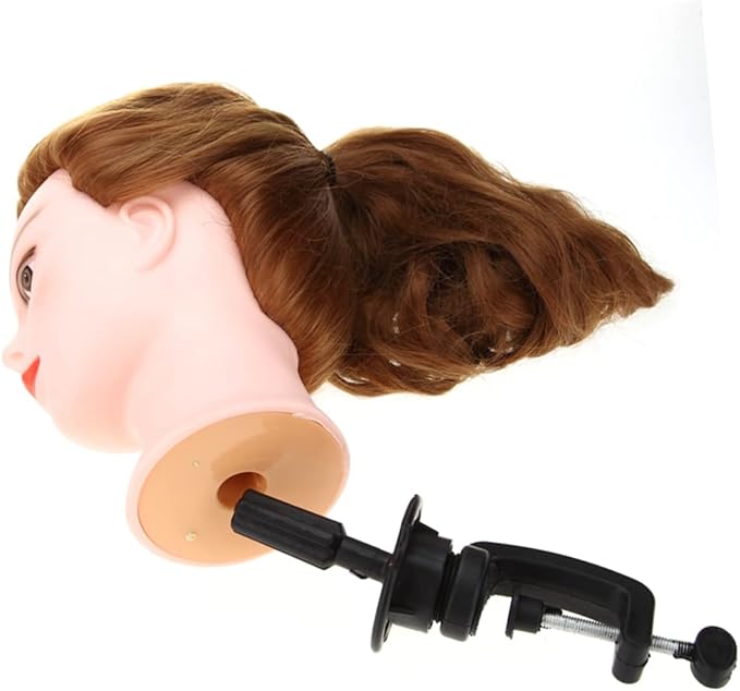 Adjustable Mannequin Head Stand for Wig Display Hairdressing Practice Sturdy Durable Wig Holder for Training Easy Assembly for Cosmetology Styling