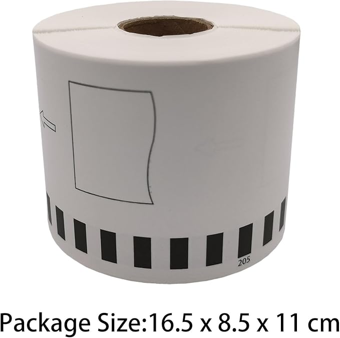 Continuous Labels Replaces DK-2205 Printer Label for QL-500 550 1050 1060, 62mmx30.48m, White