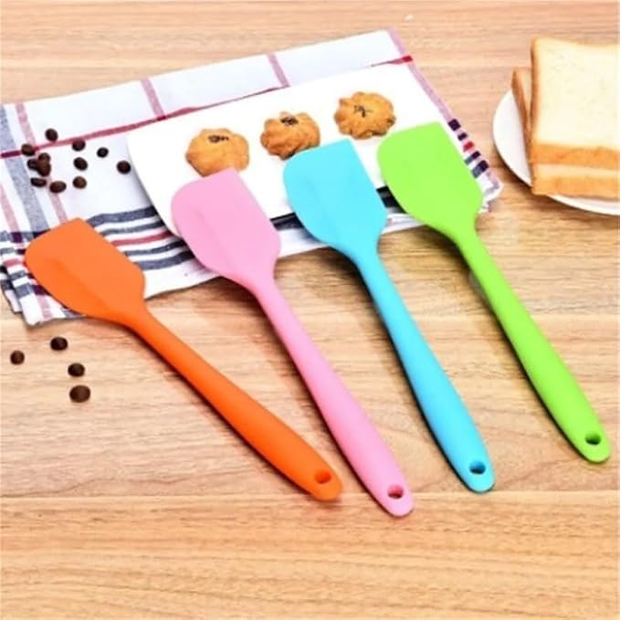 11in Heat Resistant Silicone Spatula,High Temp Flexible Kitchen Scrapers Food Grade Bowl Scrapers,Seamless Baking Supplies Scratch-Proof for Scraping Non-Stick Pans Cooking (Red1)