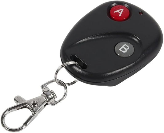 FTVOGUE 433MHz Remote Control, Remote Control Key Garage Gate Door Transmitter 433MHz Plastic Black 2 Keys, Remote Control Transmitters, Other Garden Tools