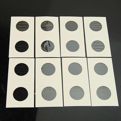 100 Pieces Cardboard Coin Flips 2x2 Holders Sleeves for All Coins Collection Supplies Currency Holder Storage for Pennies, Quarters, Stamp(40mm-100pcs)