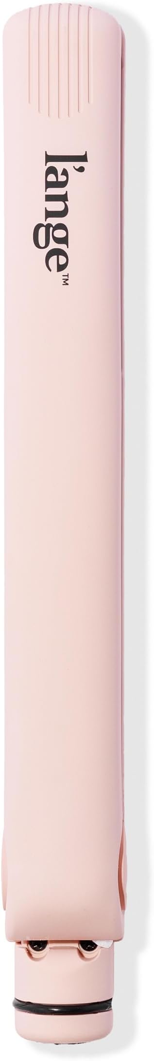 L'ANGE HAIR Aplatir Ceramic 1" Flat Iron  Adjustable Temp  Dual Voltage Hair Straightener  Tourmaline-Infused Plates for Smooth, Frizz-Free Styling  1 Inch Styling Tool (Blush)