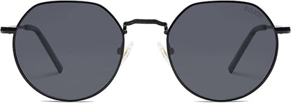 SOJOS Round Polygon Polarized Sunglasses for Women Men Retro Classic Vintage Panto Shades SJ1157
