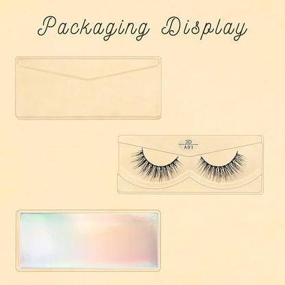FARRED Wholesale False Lashes 10 Pairs 10 Styles Medium Length Vegan Eyelashes Fluffy Volume Strip Lashes Bulk 10 Portable Boxes Fake Eyelashes Mixed Natural Look 3D Faux Mink Lashes(mix 10pairs)