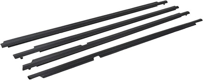 labwork 4pcs Black Weatherstrip Window Moulding Trim Seal Belt Replacement for 2009-2012 Toyota Corolla Sedan 4-Door 75710-02210 75720-02210 75730-02190 75740-02190